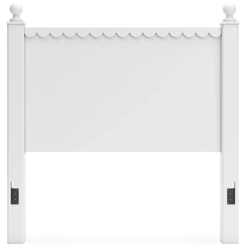 Signature Design by Ashley Mollviney White Panel Headboard Only