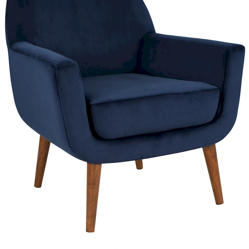 Mid-Century Velvet Arm Chair