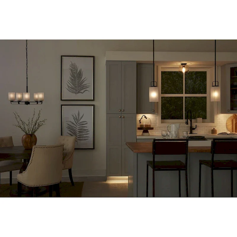 League Collection One-Light Matte Black Farmhouse Mini-Pendant - 5 in x 5 in x 11 in