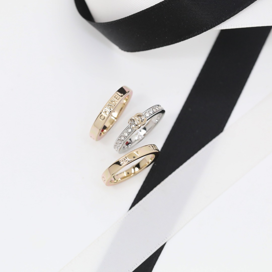 CCR066 Chanel ring set of 3 - ccjewelryacc