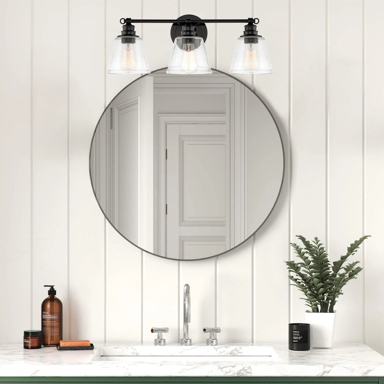Adair 23 Modern 3-Light Farmhouse Vanity / Bathroom Light