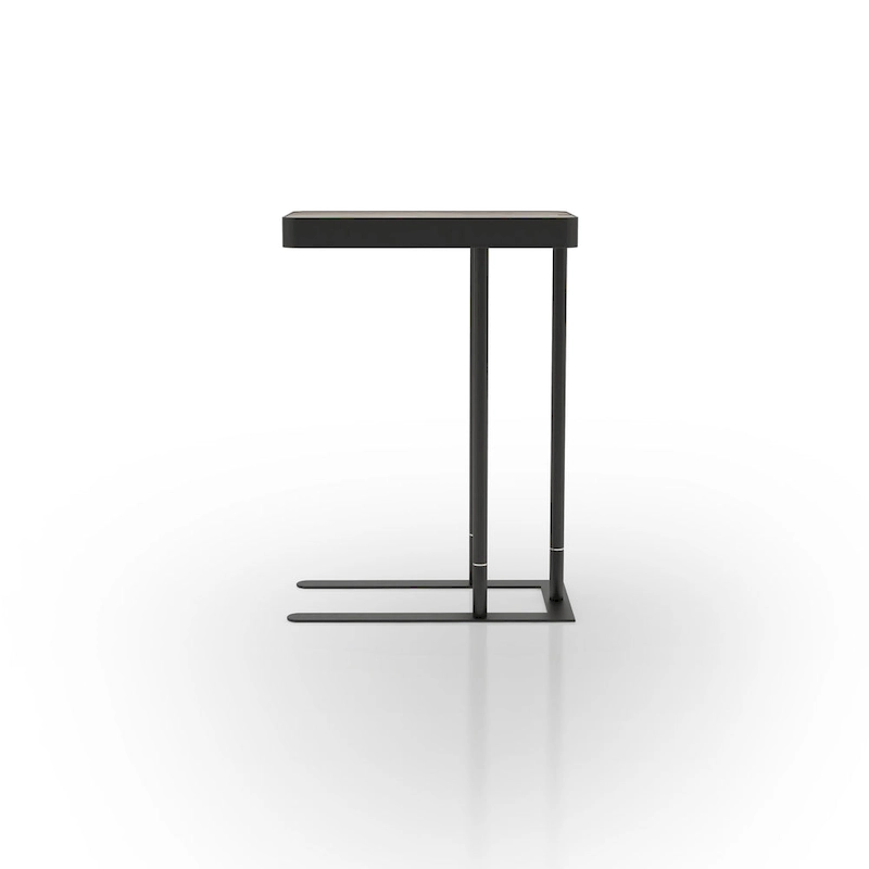 Schofield Industrial 20-inch Metal C-Shape Slide-open Top Side Table by Furniture of America