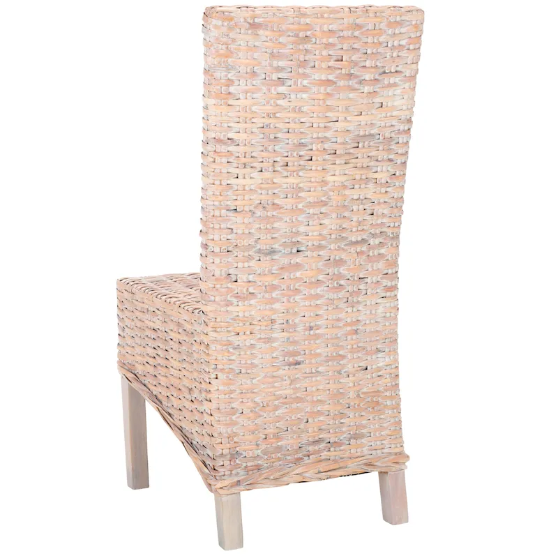 SAFAVIEH Candy Natural Wicker Dining Chair (Set of 2) - 19 W x 22 D x 41 H - 19Wx22Dx41H