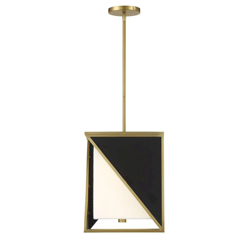 Metropolitan Aspect White Coal and Soft Brass LED Lights Pendant