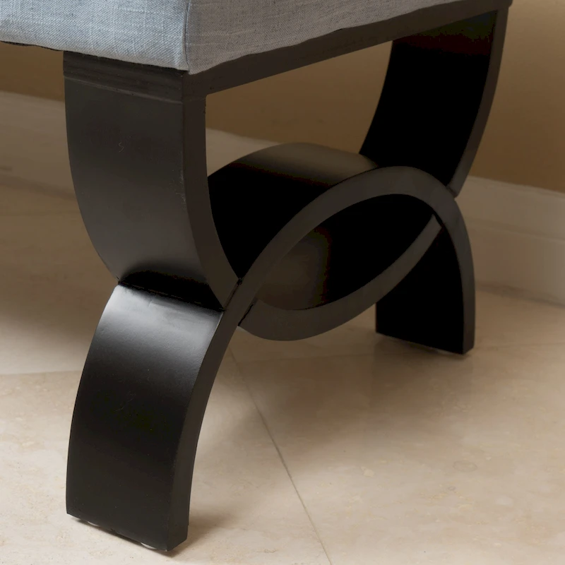 Scarlette Tufted Fabric Ottoman Bench by Christopher Knight Home - 41.00 L x 17.25 W x 16.75 H