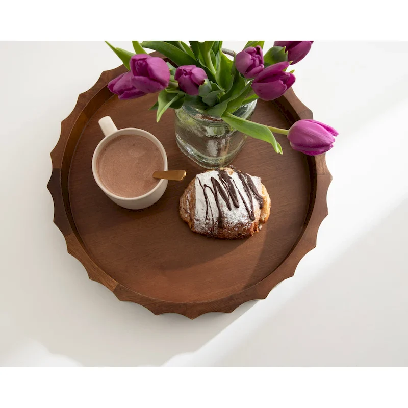 Kate and Laurel Lissi Round Tray