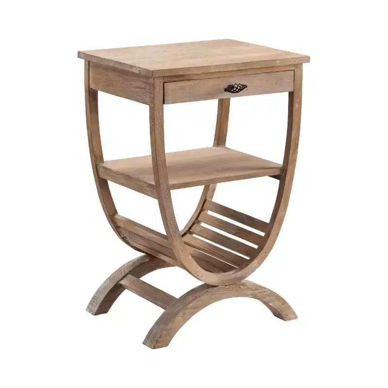 Crestview Collection Rectangle Brown Solid Wood Accent_End Table