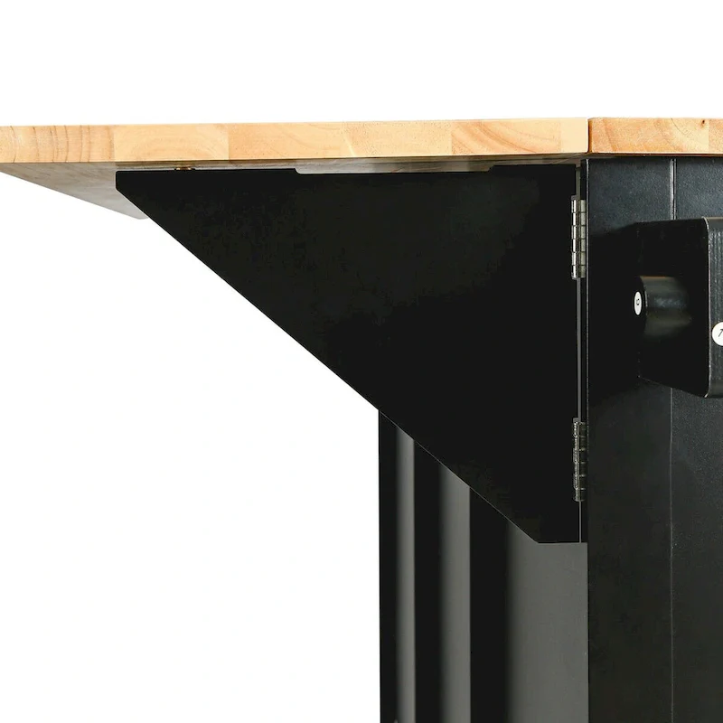 Kitchen Cart with Drop-Leaf Countertop