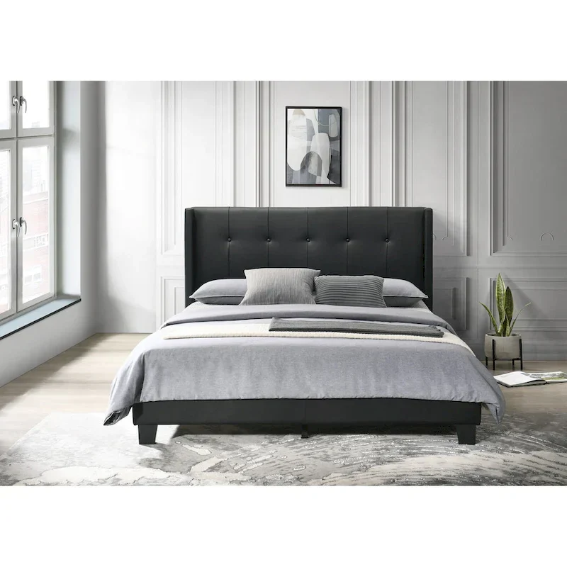 Evelyn Twin Upholstered Platform Bed