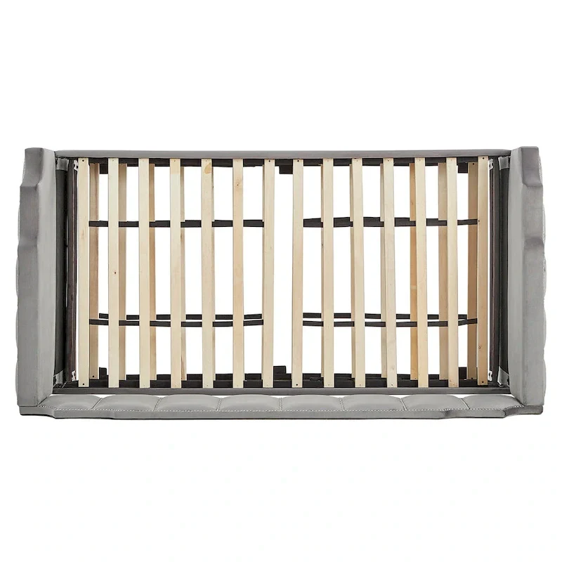 Chareau Glam Grey Velvet Daybed by iNSPIRE Q Modern