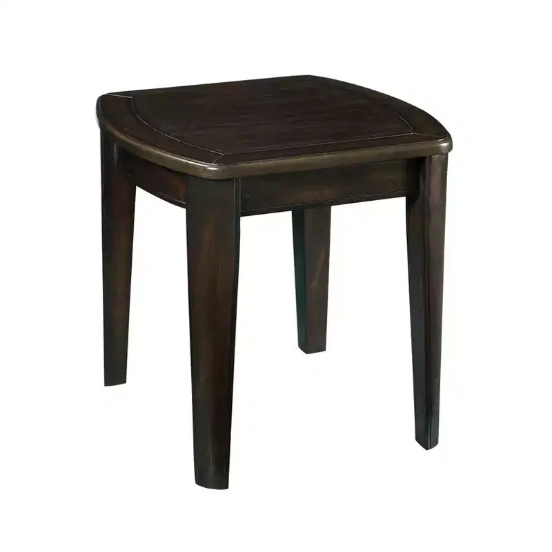 Dark Walnut Square Reversible Chess End Table – 2 Players