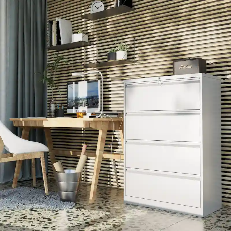 4 Drawer Lockable Steel File Cabinet