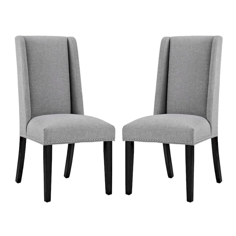 Modway Baron Fabric Upholstered Dining Chairs (Set of 2)