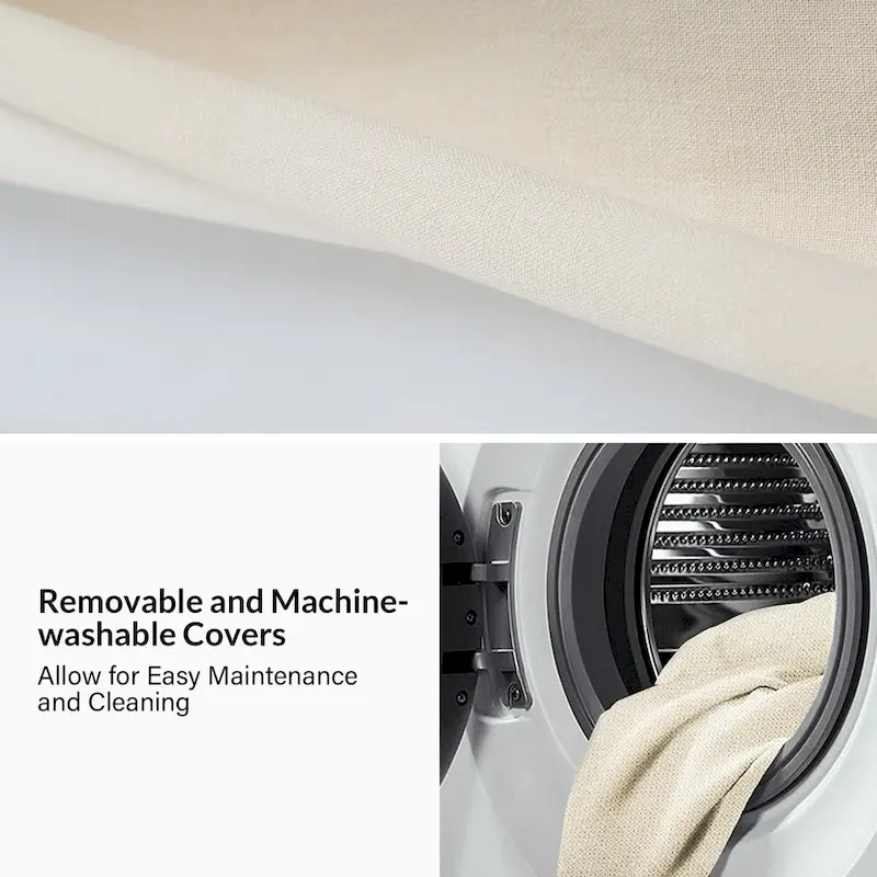 Antonio Transitional 83.5 Slipcovered Sofa with Curved Back by HULALA HOME