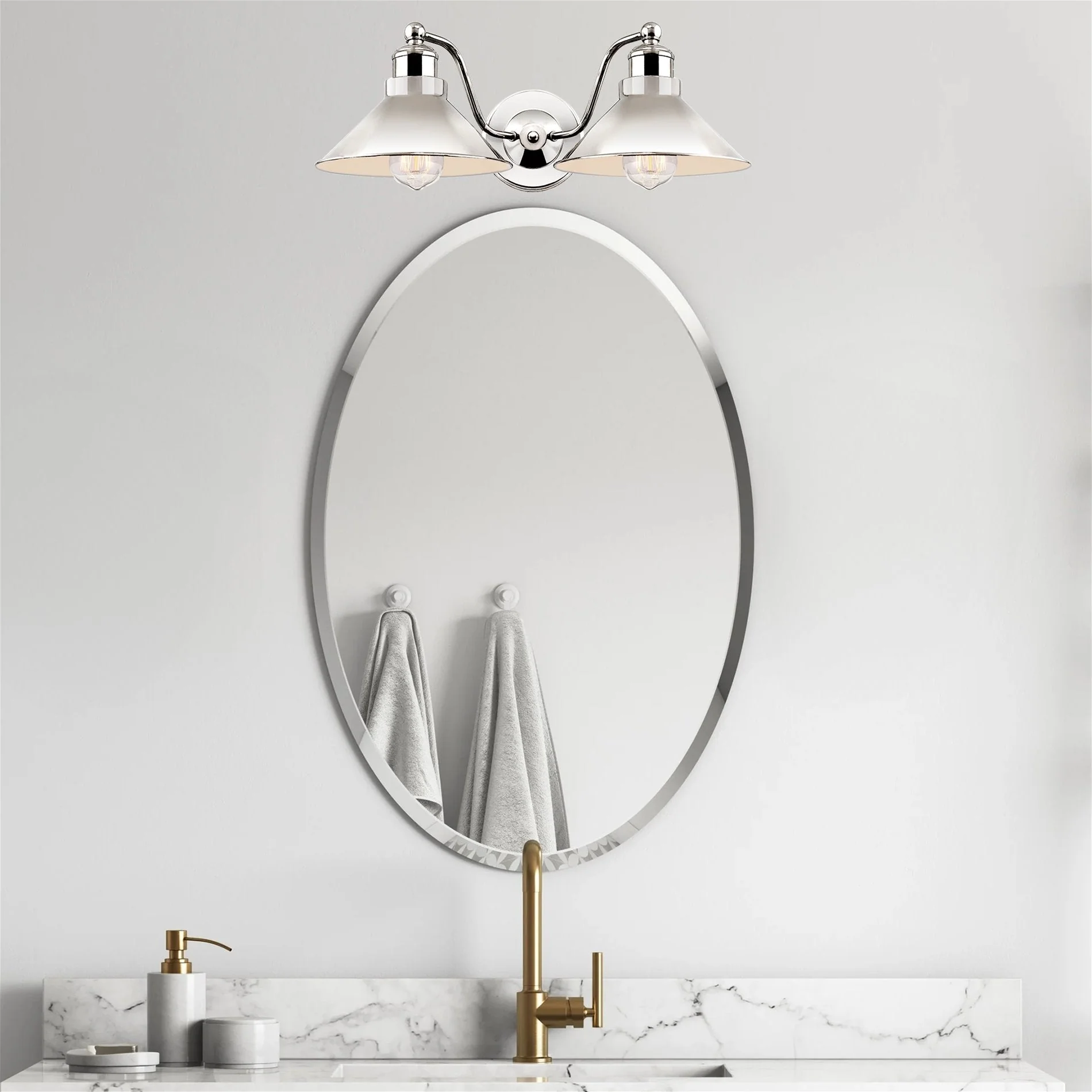 Welton 19 Modern Industrial 2-Light Wall Sconce