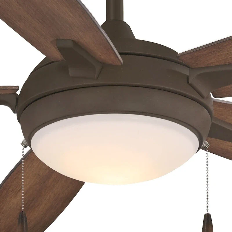 Minka Aire Lun Aire Oil Rubbed Bronze 5 Blade 54 Inch LED Ceiling Fan