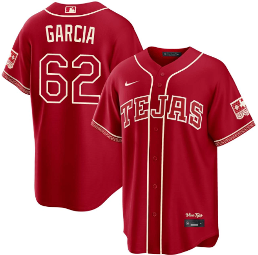 Robert Garcia Texas Rangers Red 2026 City Connect Jersey