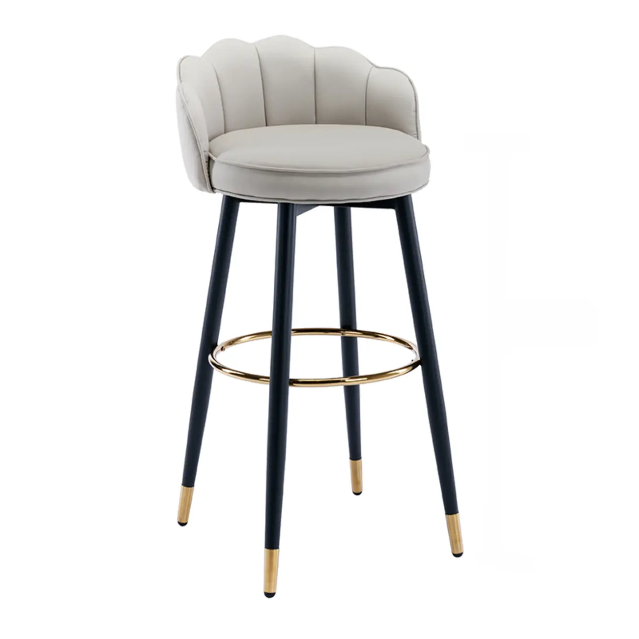 360¡ã Swivel Leather Bar Stool Counter Height