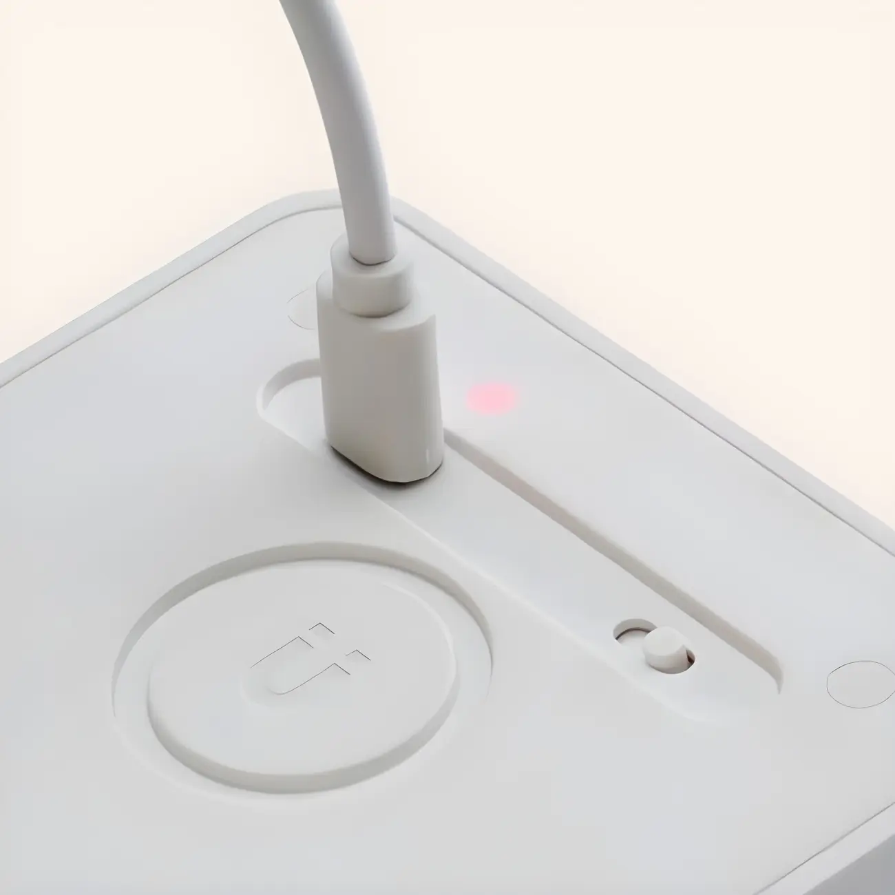 Modern Plastic White Rechargeable Wall Sconce