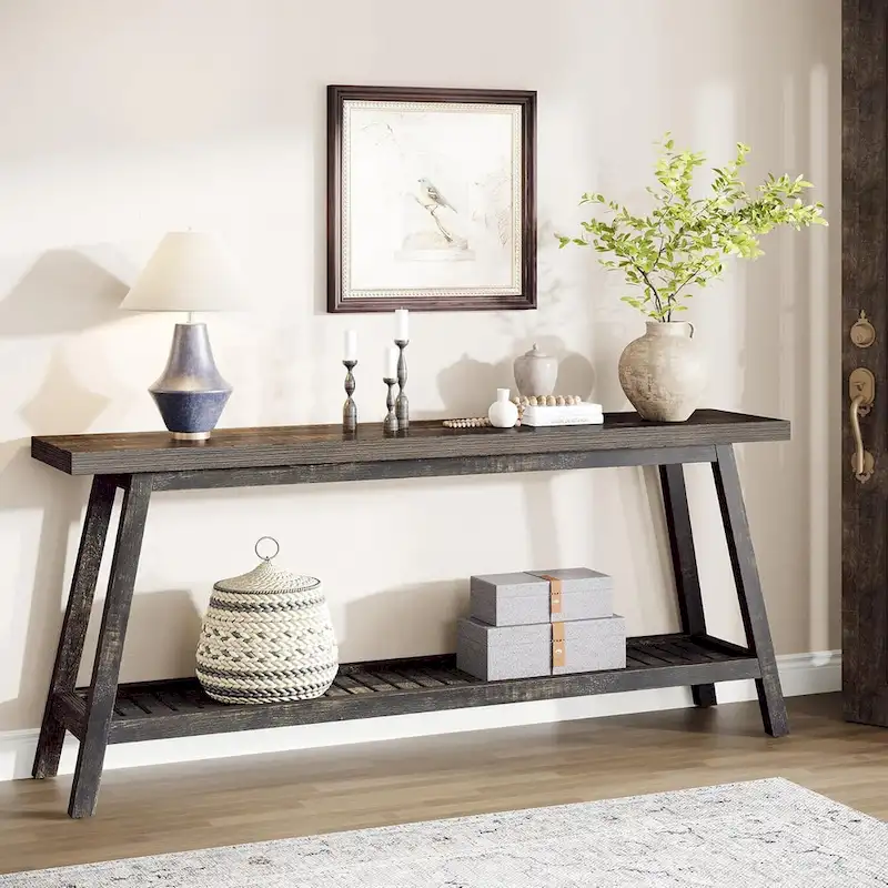 Extra Long Console Entryway Table, 70.9 Inches Console Table