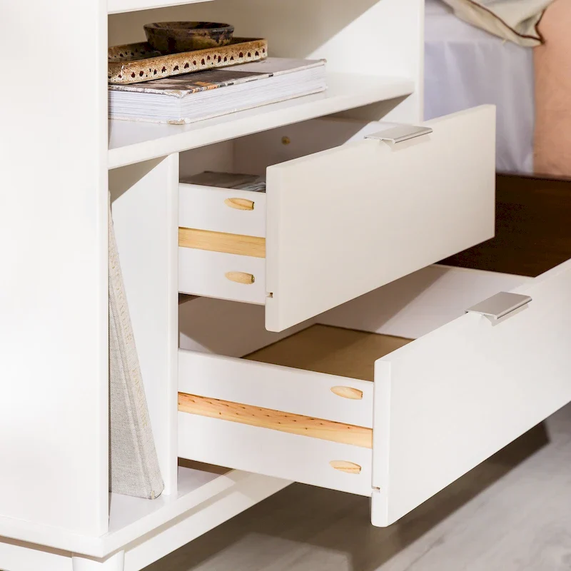 Middlebrook Modern Gallery Top Solid Wood Nightstand