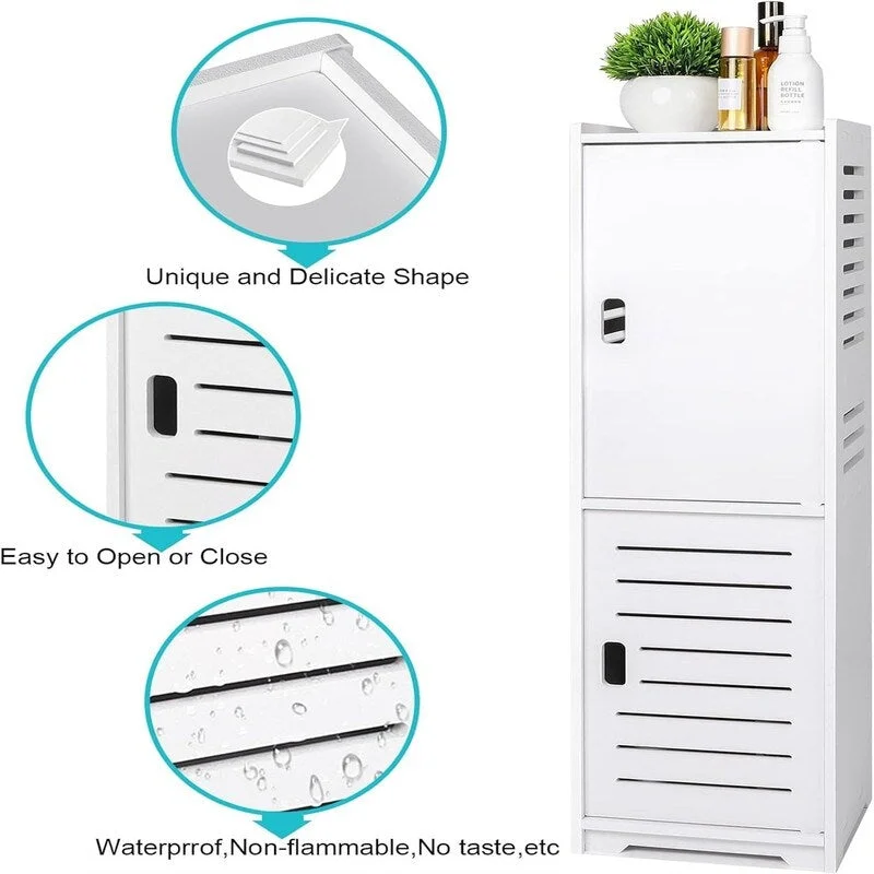 Small Waterproof Bathroom Cabinets Free Standing - 8.7 D x 8.7 W x 29.5 H