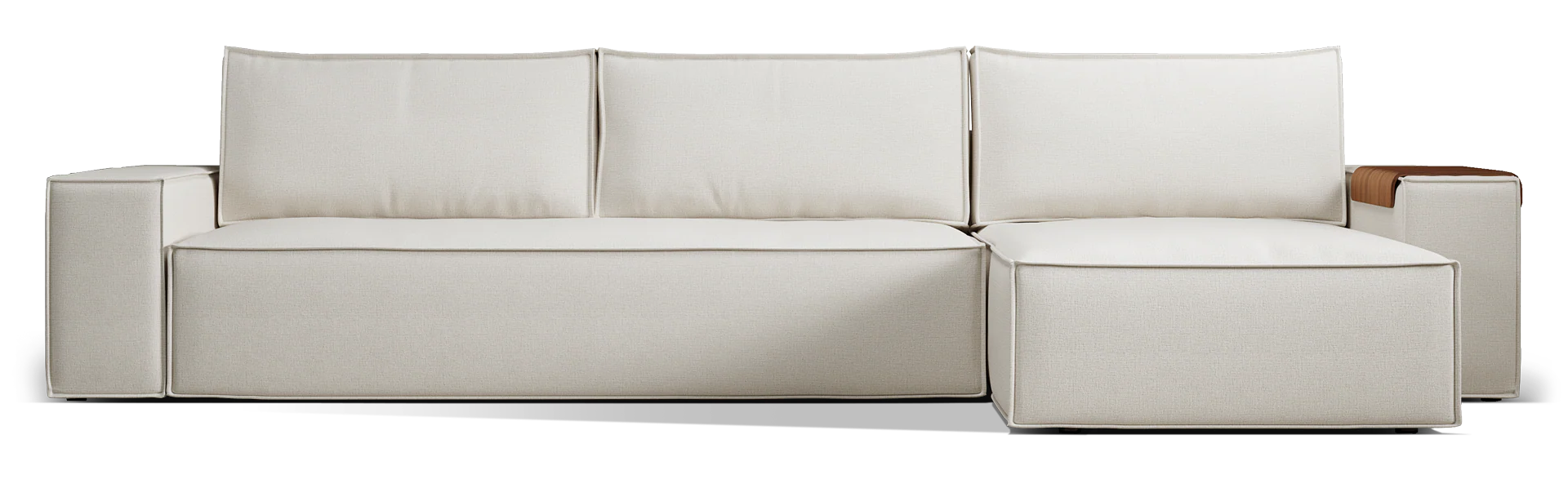 Newilla Wide Arms Sectional Sofa Bed