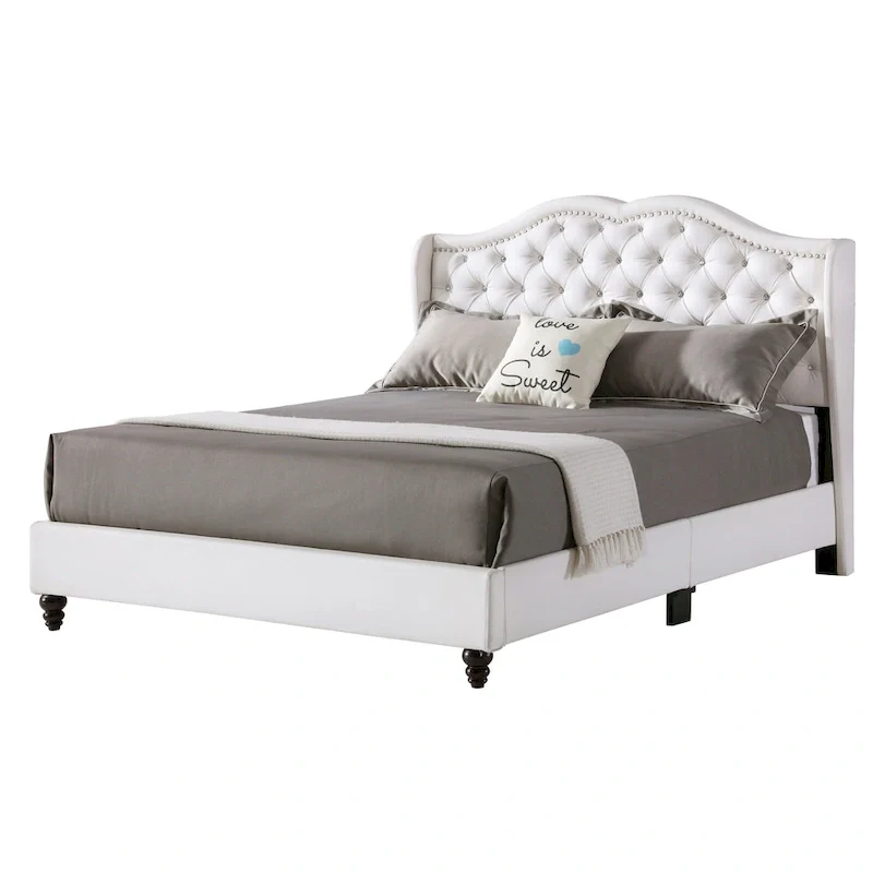 Joy Jewel Tufted Upholstered Bed