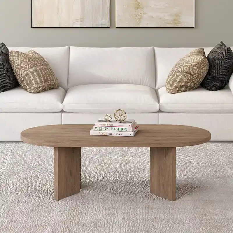 Alma 48 Wide Oval Coffee Table - 47.63 Wide