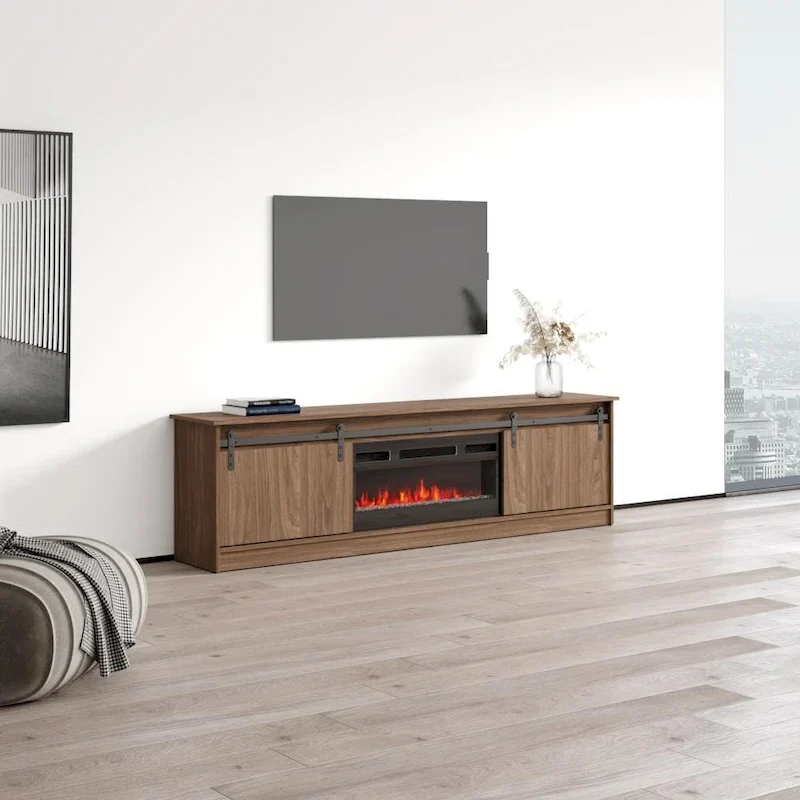 Modern Fireplace TV Stand