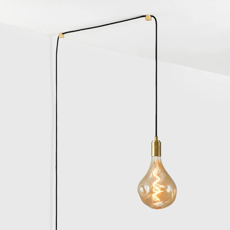 Brightech Scorpio 4-Watt Gradient Dimming Antiqued Brass Modern Industrial LED Pendant Light
