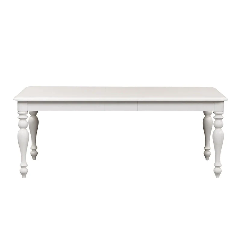 Summer House Oyster White Rectangular Leg Table