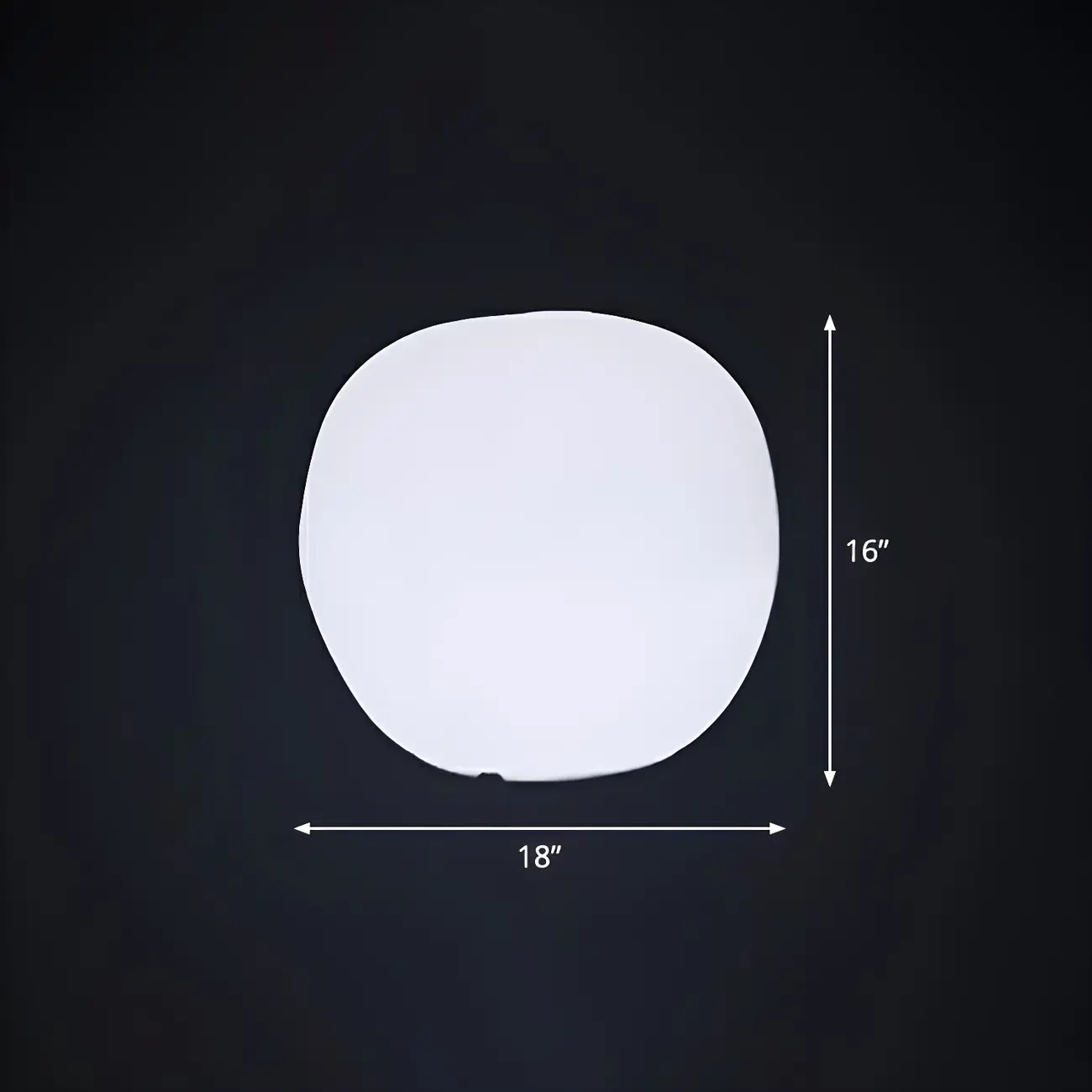 LED White Stone Shaped Landscape Light for Lawn Decor