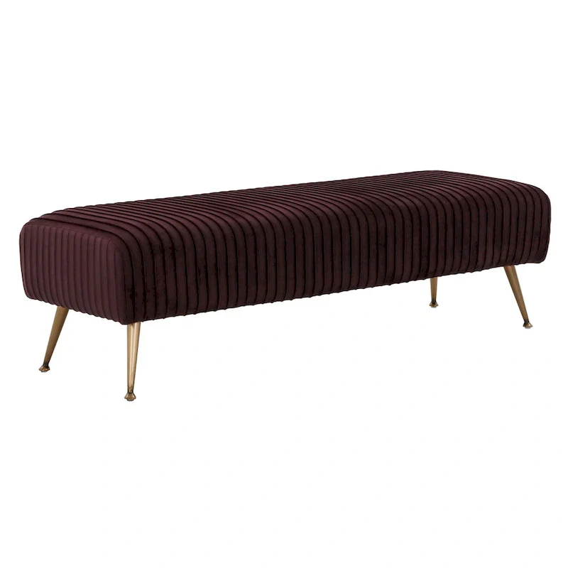 Contemporary Velvet Bench 60