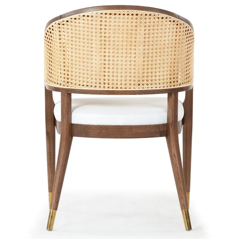 SAFAVIEH Couture Dominica Rattan Dining Chair - 23.4  W x 22.8  L x 33.6  H - 23 W x 23 D x 34 H