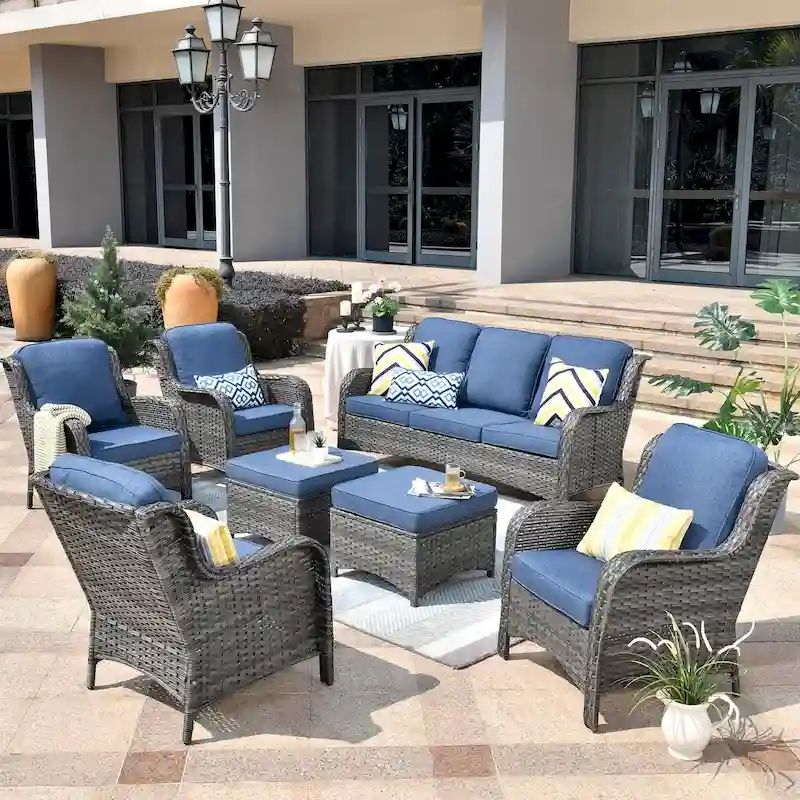 OVIOS 7-piece Patio Conversation Furniture Set
