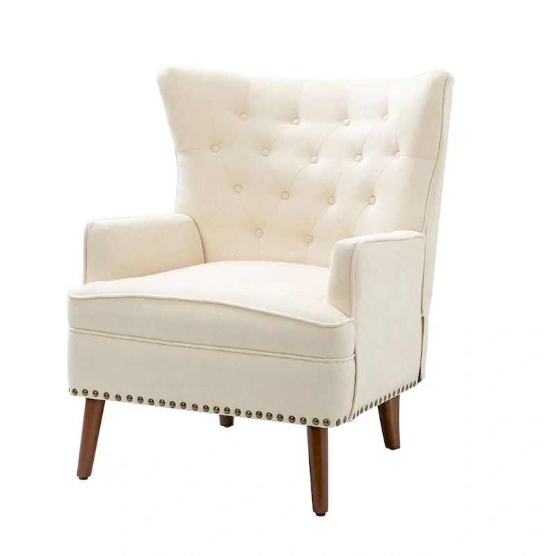 Alpheus Accent Armchair with Nailhead Trim by HULALA HOME