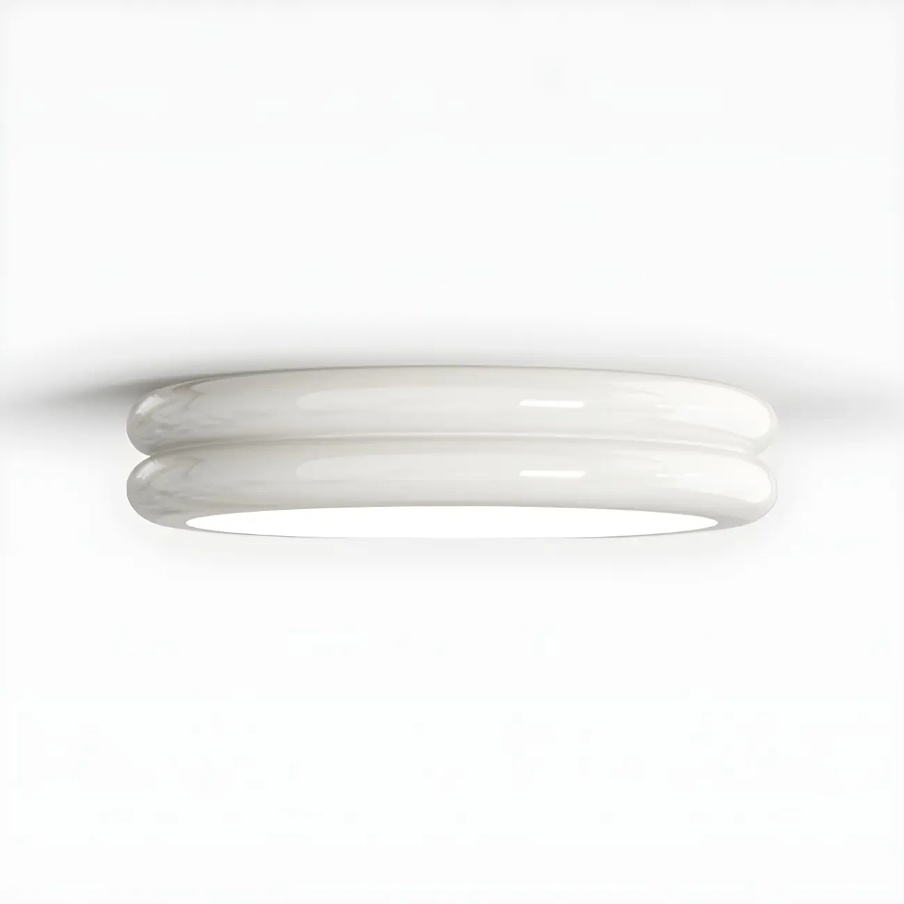 Modern Double Circles Dimmable LED Flush Mount Ceiling Light