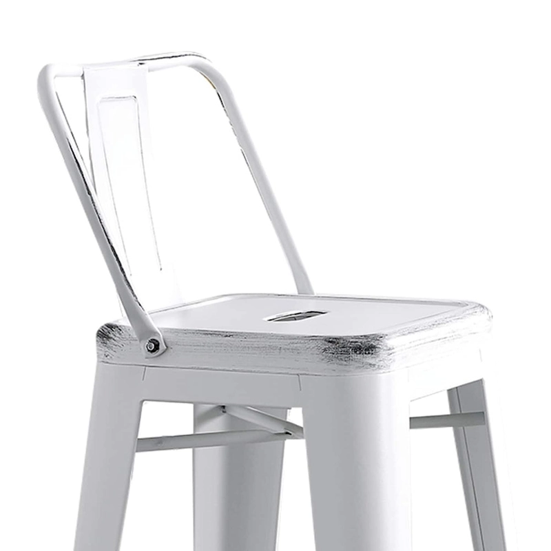 AC Pacific 30 Inch Metal Barstool Set of 2