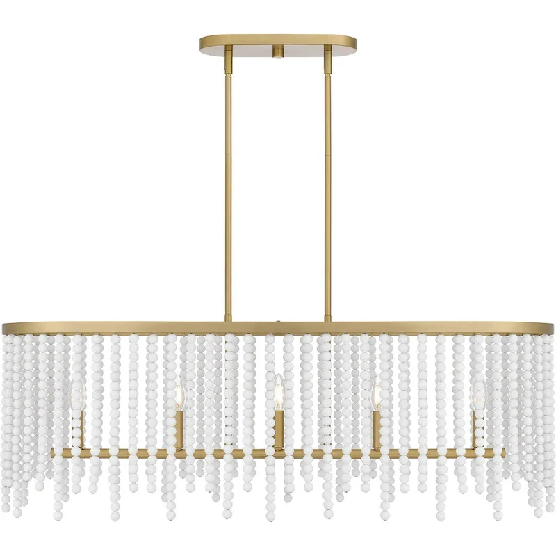Apelle 5-Light Aged Brass Island Light
