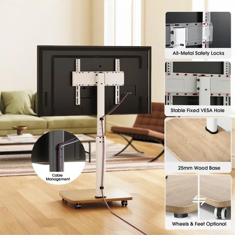 Rolling TV Stand
