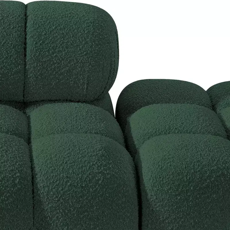 Meridian Furniture Ames 170 Boucle Fabric Upholstered 5pc. Modular Sofa