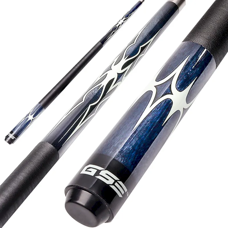 Red 2-Piece Canadian Maple Hardwood Billiard Pool Cue Stick - Single Use
