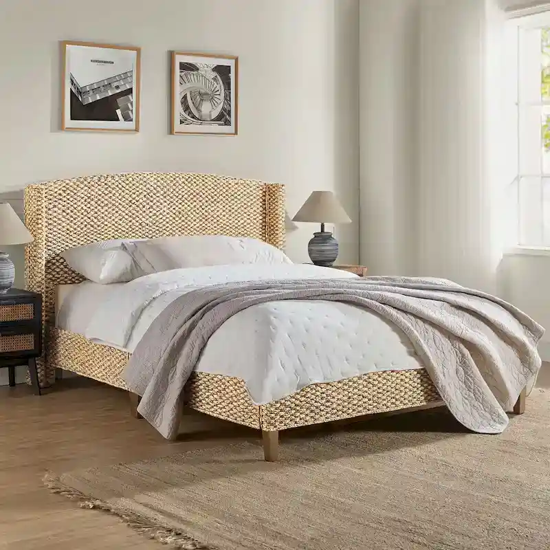 Ludwig Traditional Standard Bed with Wingback Design by HULALA HOME