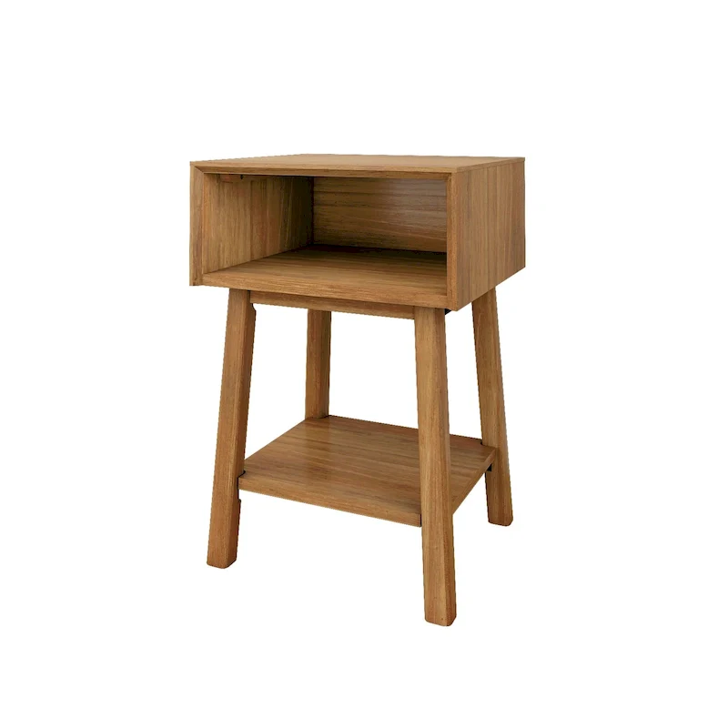 Plank and Beam Mid-Century Modern Cubby Nightstand