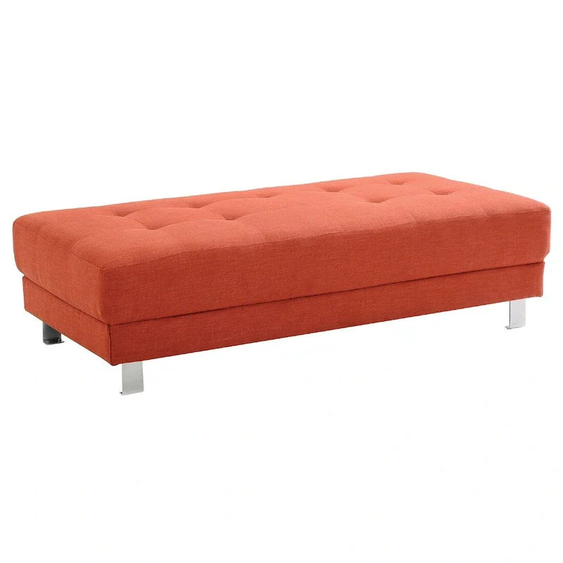 Riveredge Linen Upholstered Ottoman