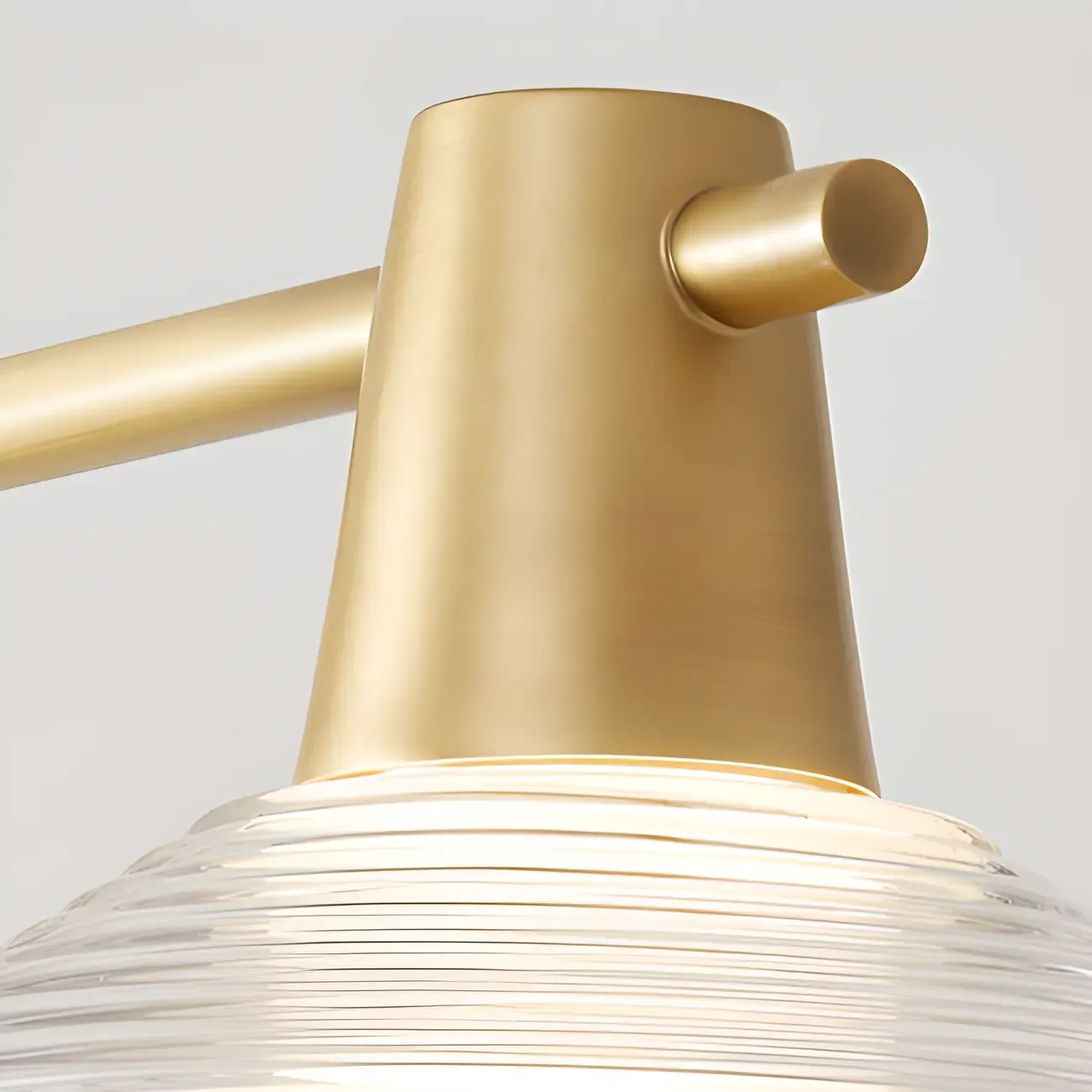 Modern Black Cone Glass 3-Light Island Light