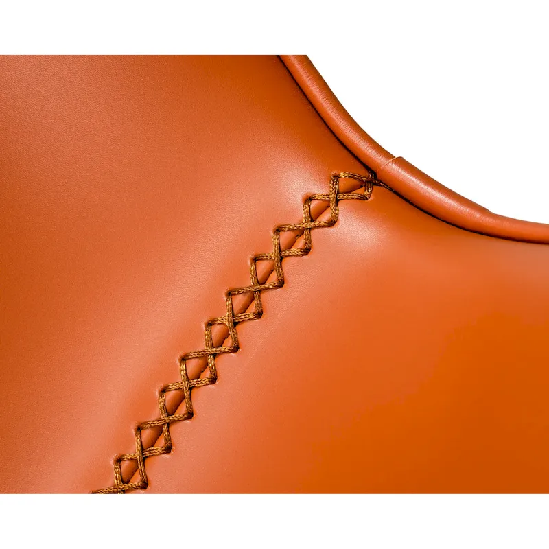 Modrest Holt Modern Cognac Eco-Leather Dining Chair (Set of 2)