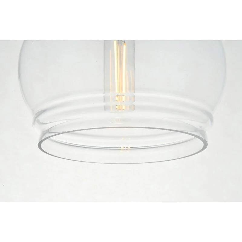 1-Light Pendant with 8 inch Clear Glass