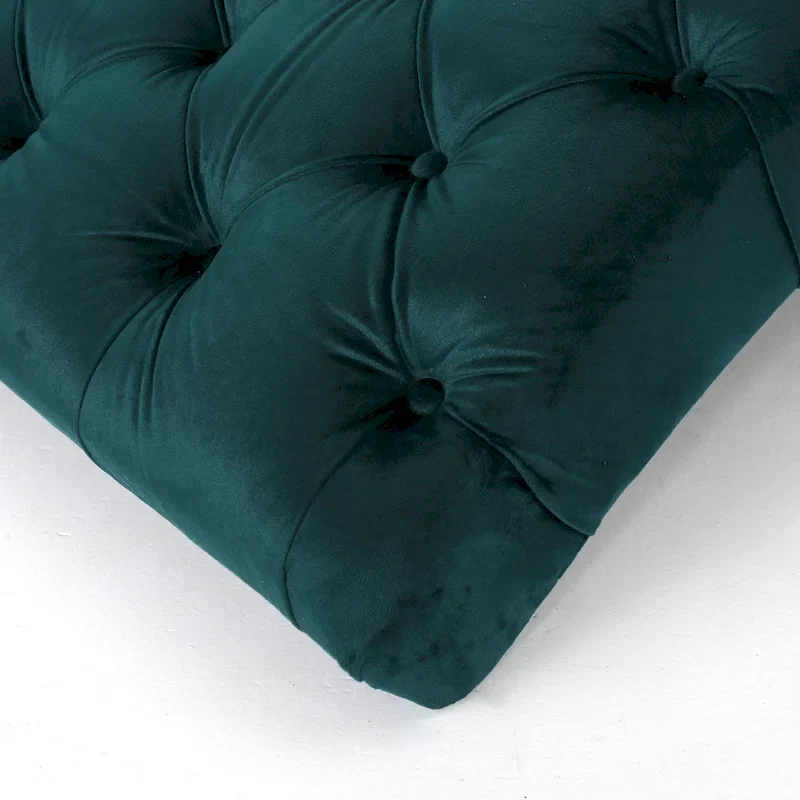 Garret Tufted Velvet Chaise Lounge by Christopher Knight Home